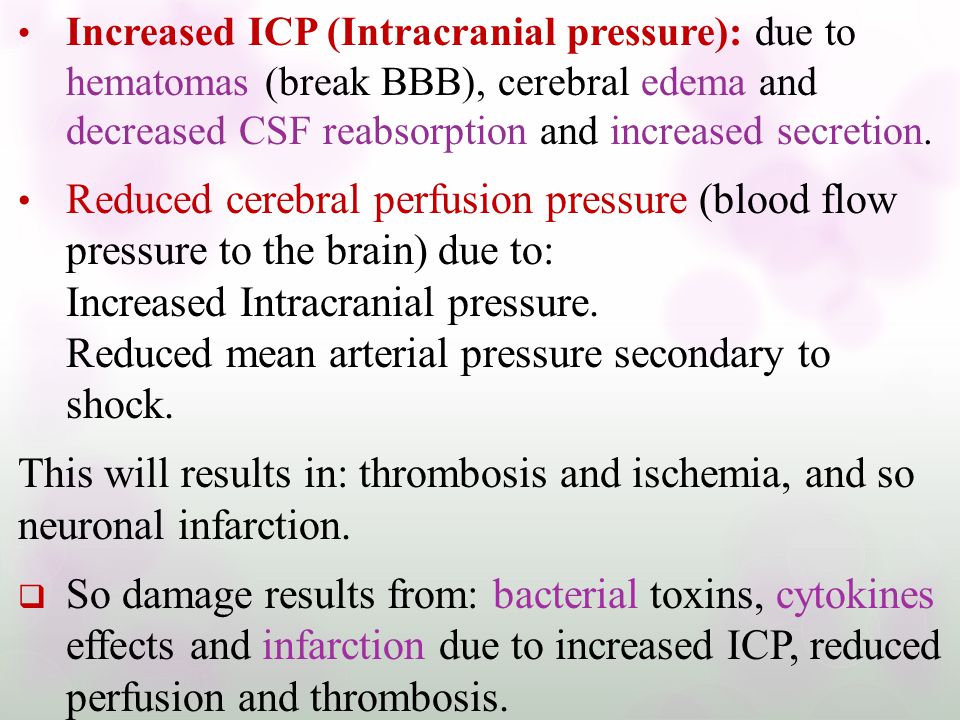 Causes and consequences of increased intracranial pressure